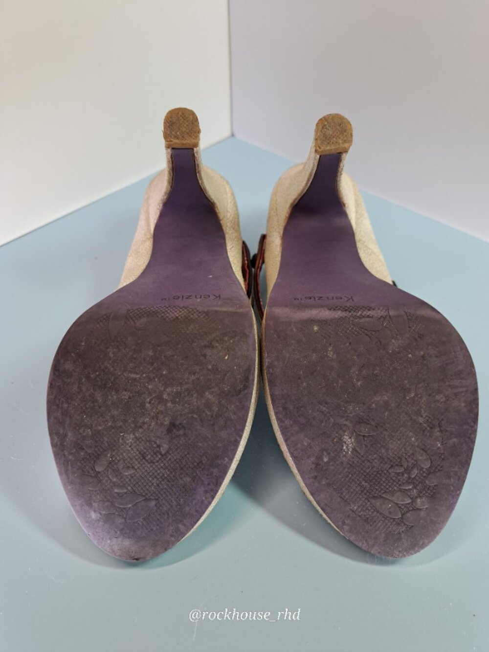 Kenzie CrazyCat Pinup Heels in Bone 6.5 - Picture 8 of 16